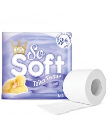 3 Ply Luxury Toilet Rolls - White - Case of 40